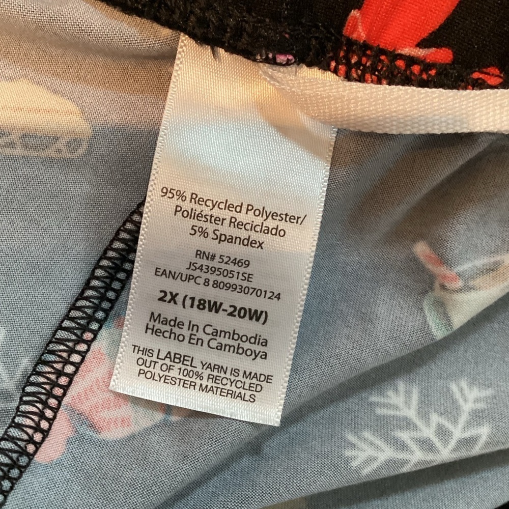 Walmart Brand holiday sleep lounge pant Woman’s size 2X - Picture 9 of 15